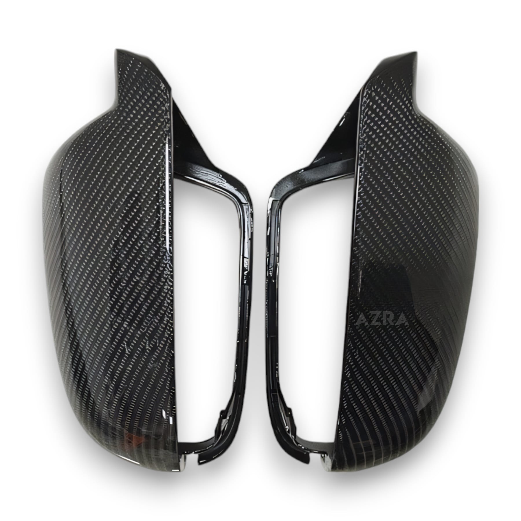 AZRA Audi A4/S4/A5/S5/A6/S6/A8/S8/Q3/SQ3 | B8 / B8.5 | Carbon Fiber Mirror Caps B (Indicator Below Mirror)