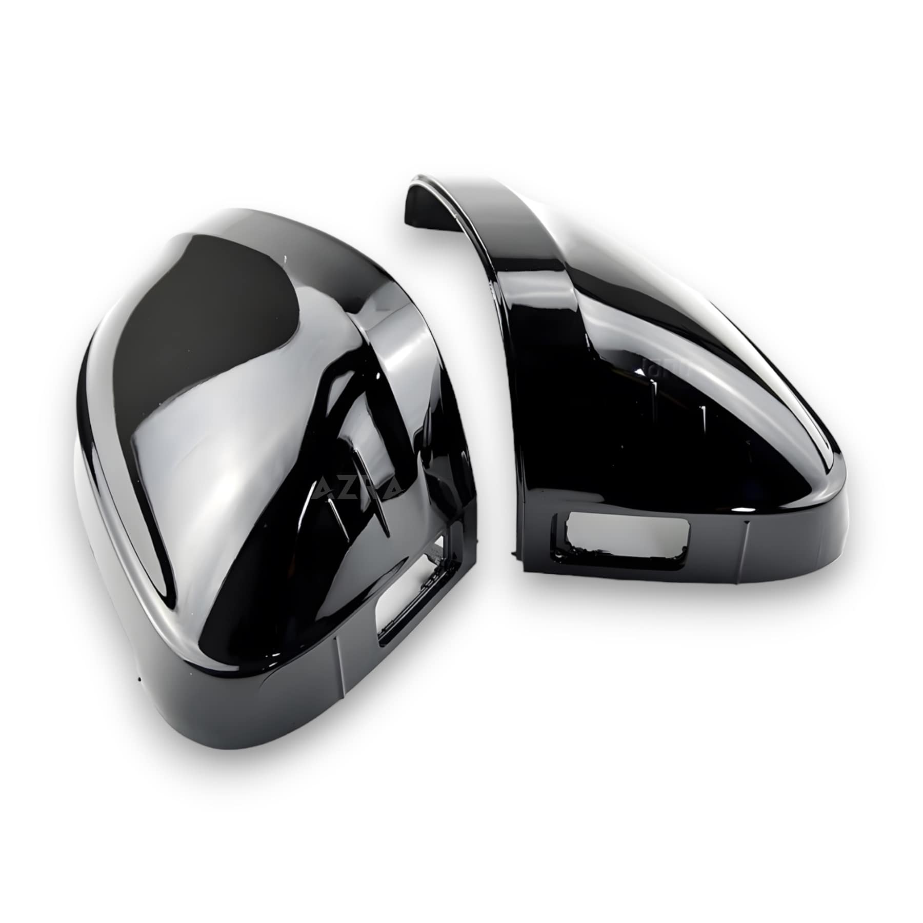 AZRA Audi A4 / S4 / RS4 / A5 / S5 / RS5 | B9 | Gloss Black / Carbon Print Mirror Caps | 2016 - 2020 Gloss Black With Lane Assist Hole