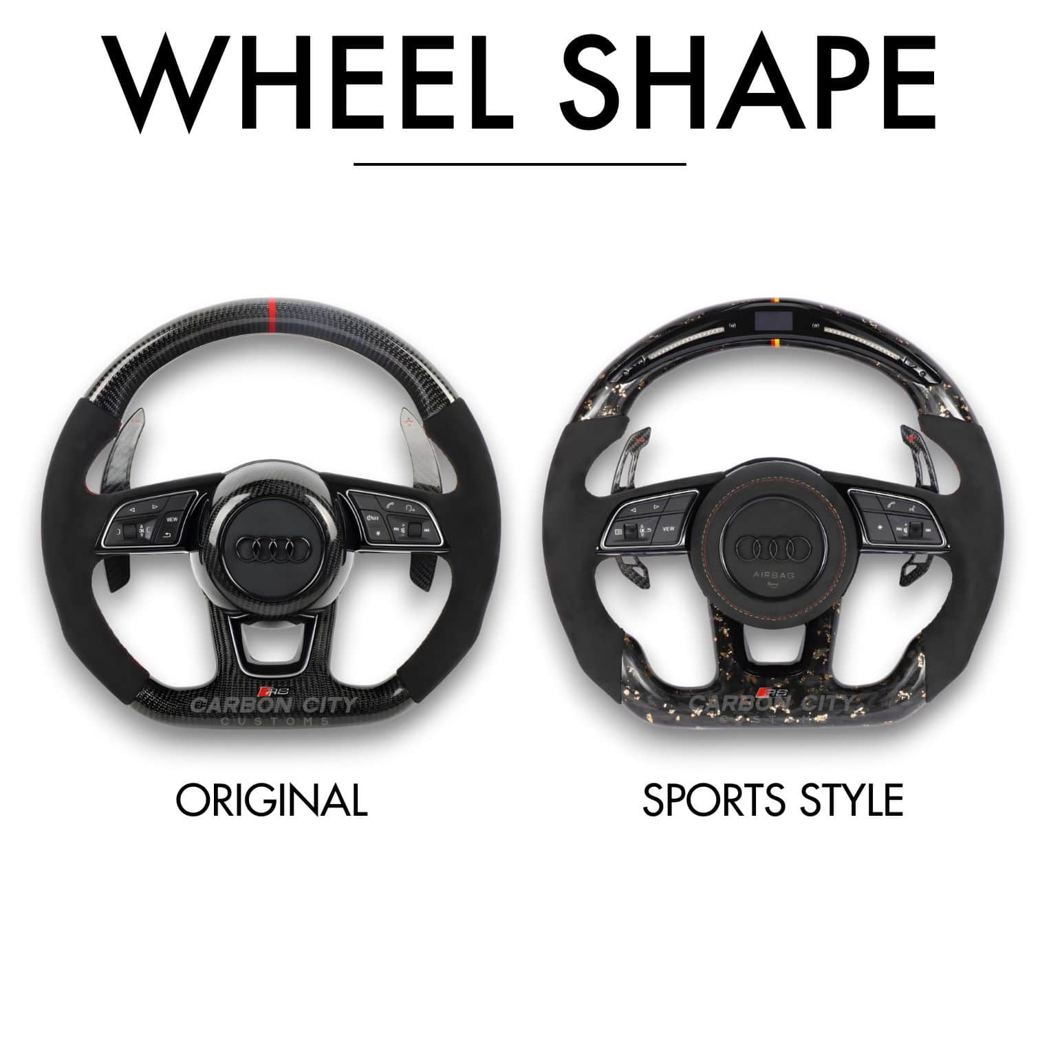 Audi RS Style Customizable Steering Wheel