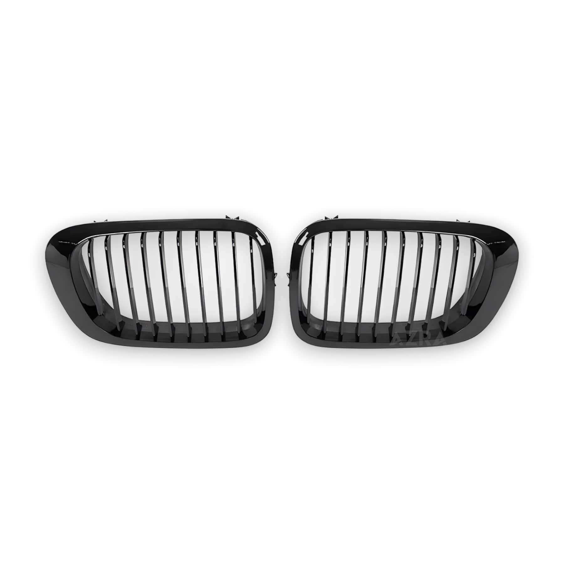 AZRA BMW 3 Series | E46 | Gloss Black Front Grilles | 1998 - 2001 Single Slat