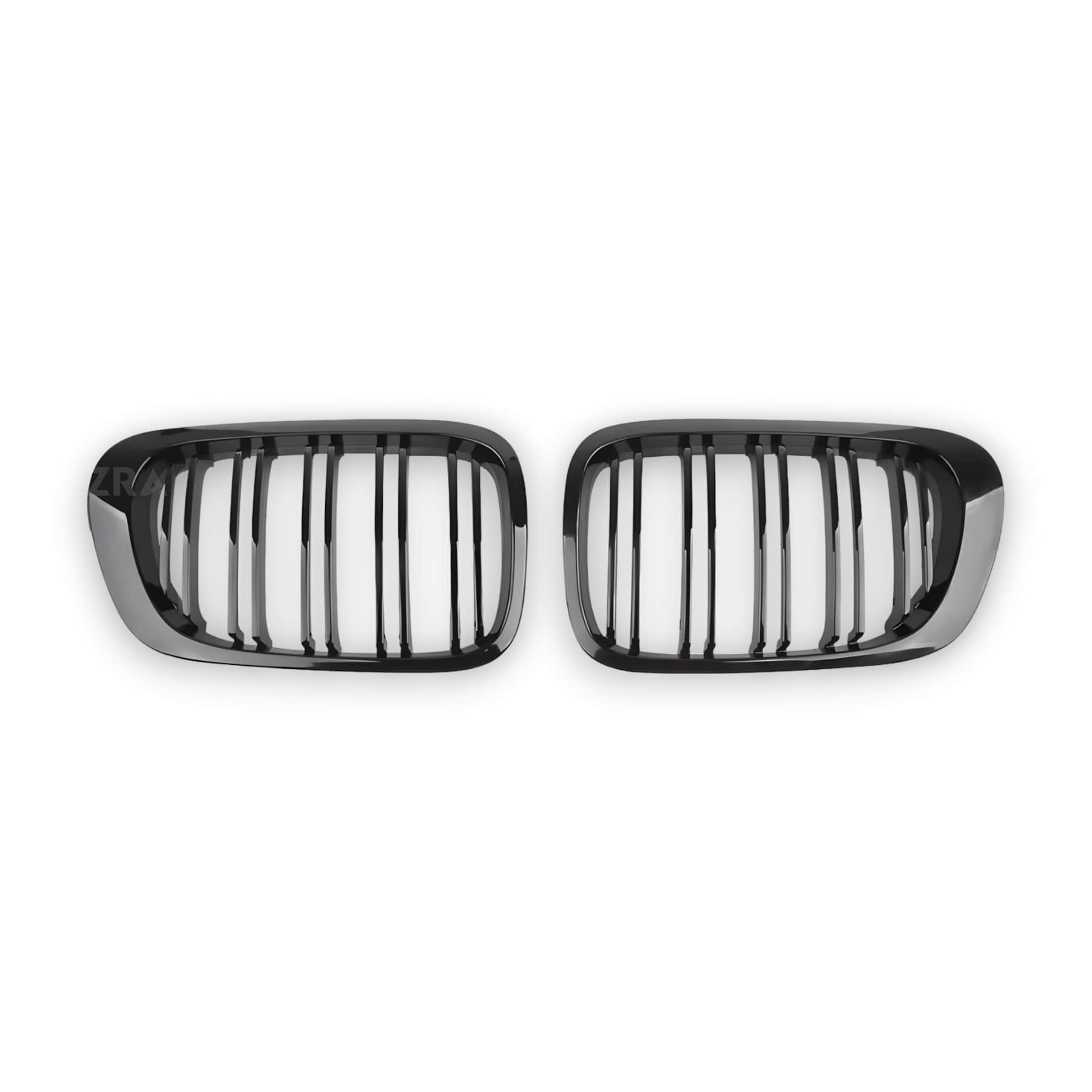 AZRA BMW 3 Series | E46 | Gloss Black Front Grilles | 1998 - 2001 Double Slat