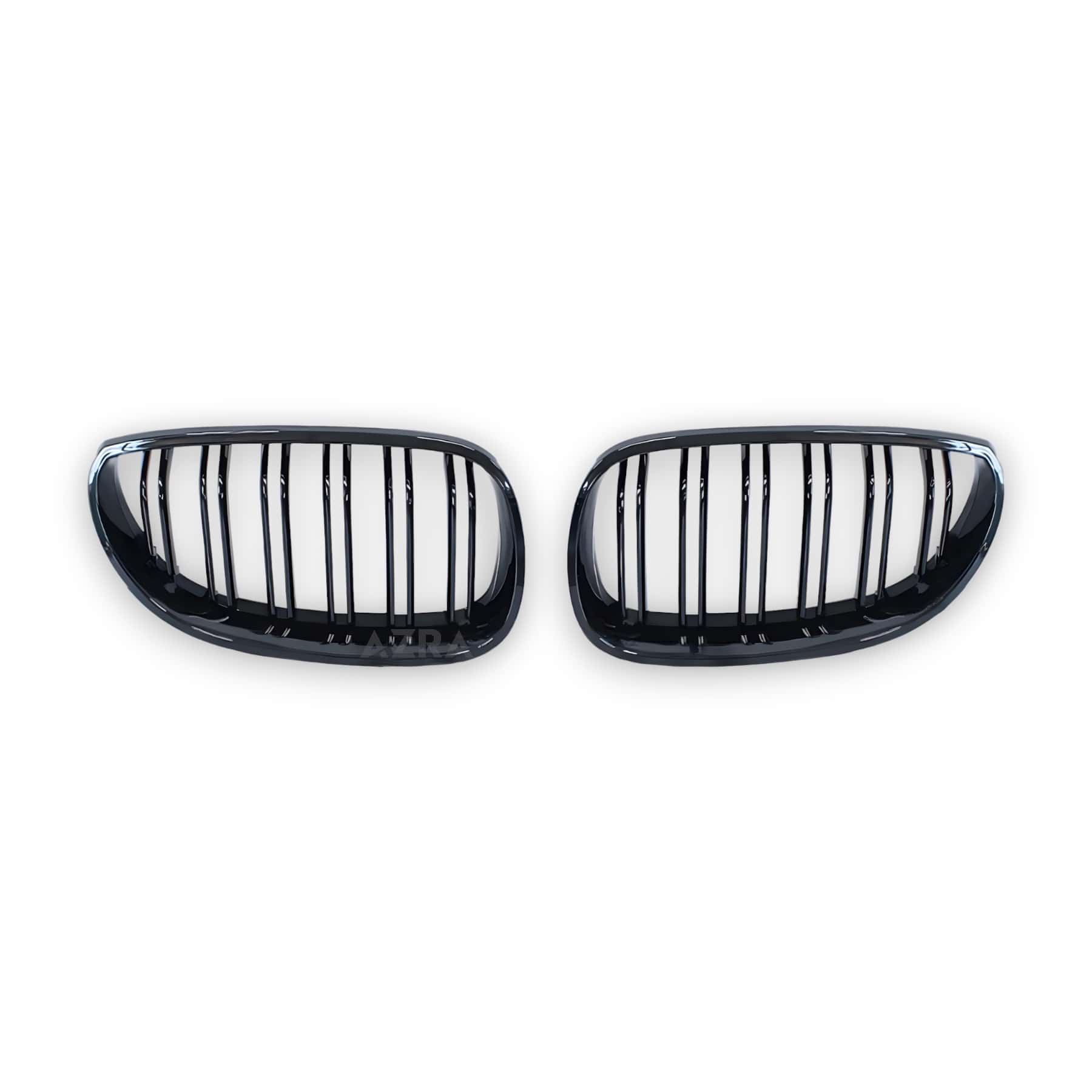 AZRA BMW 5 Series | E60 / E61 | Gloss Black / Carbon Print Front Grilles | 2003 - 2009 Gloss Black