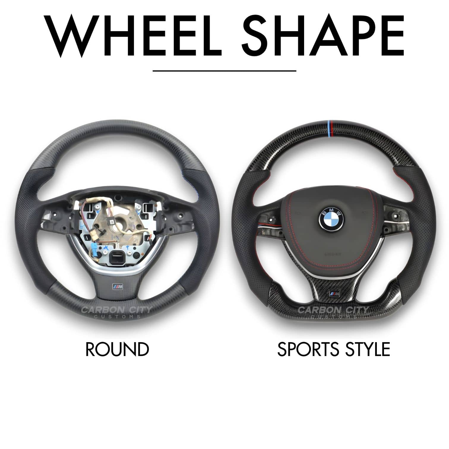 BMW F10 Style Customizable Steering Wheel