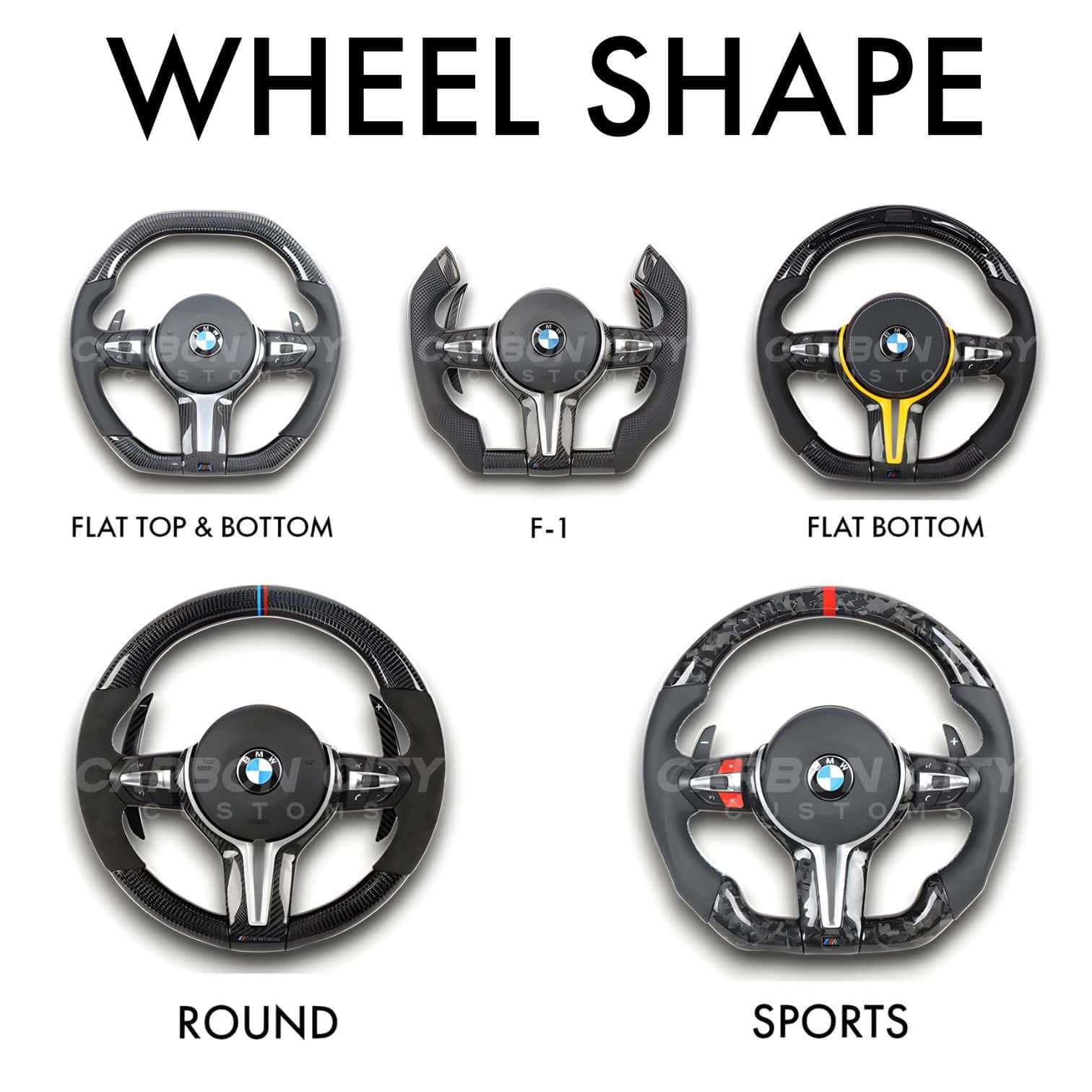 BMW M Style Customizable Steering Wheel