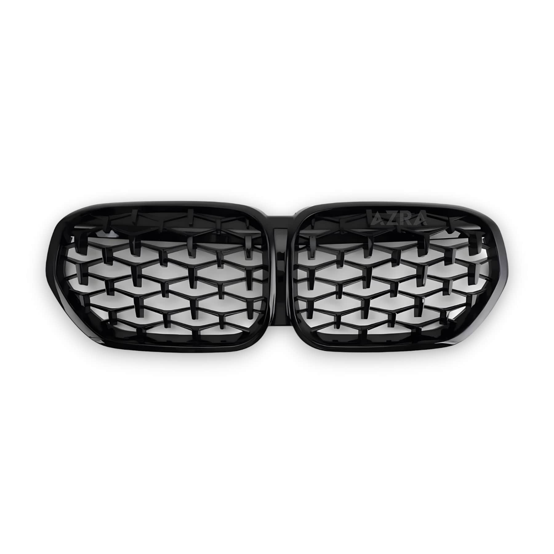 AZRA BMW X1 | F48 / F49 | Gloss Black Front Grille | 2020 - 2022 Diamond | Gloss Black