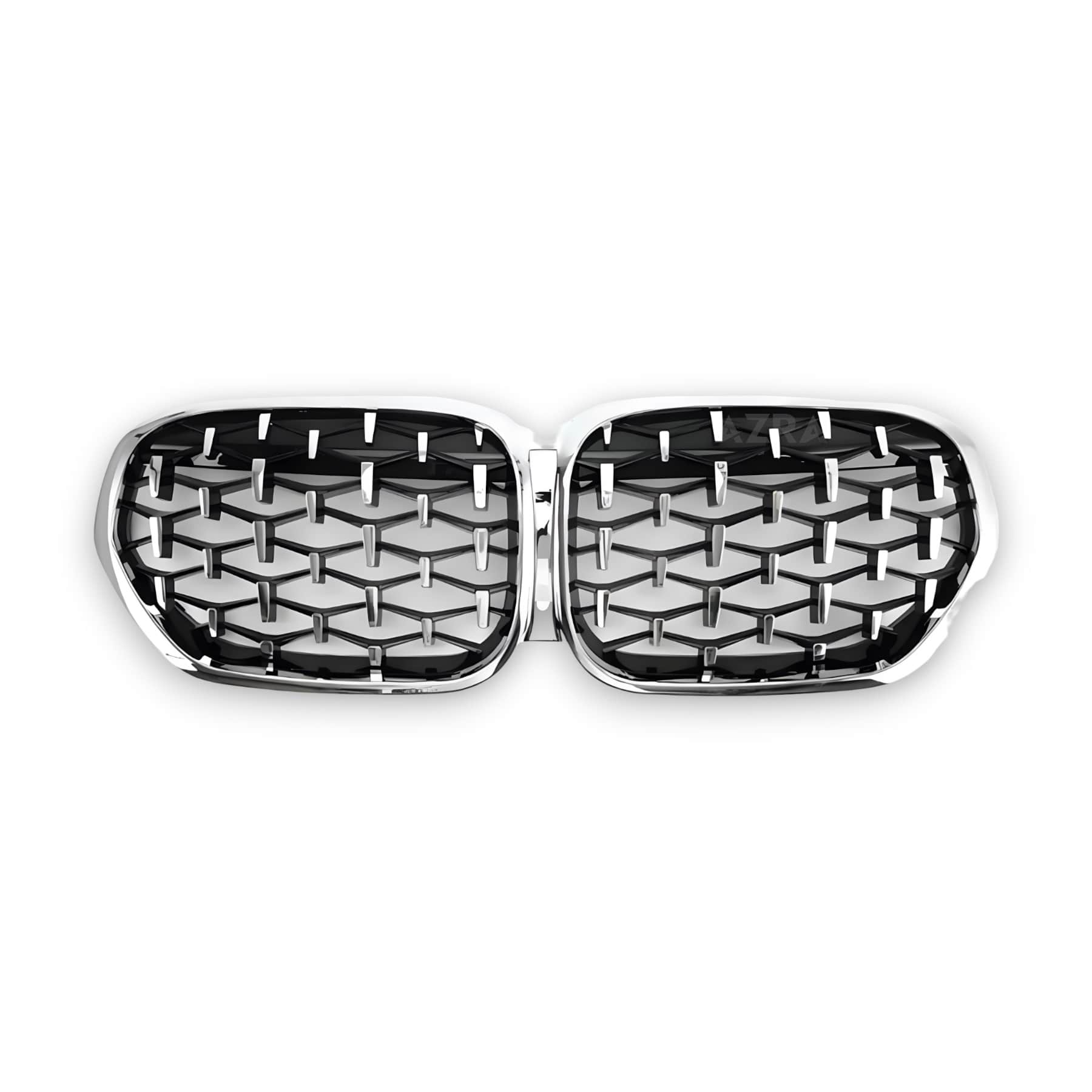 AZRA BMW X1 | F48 / F49 | Gloss Black Front Grille | 2020 - 2022 Diamond | Silver