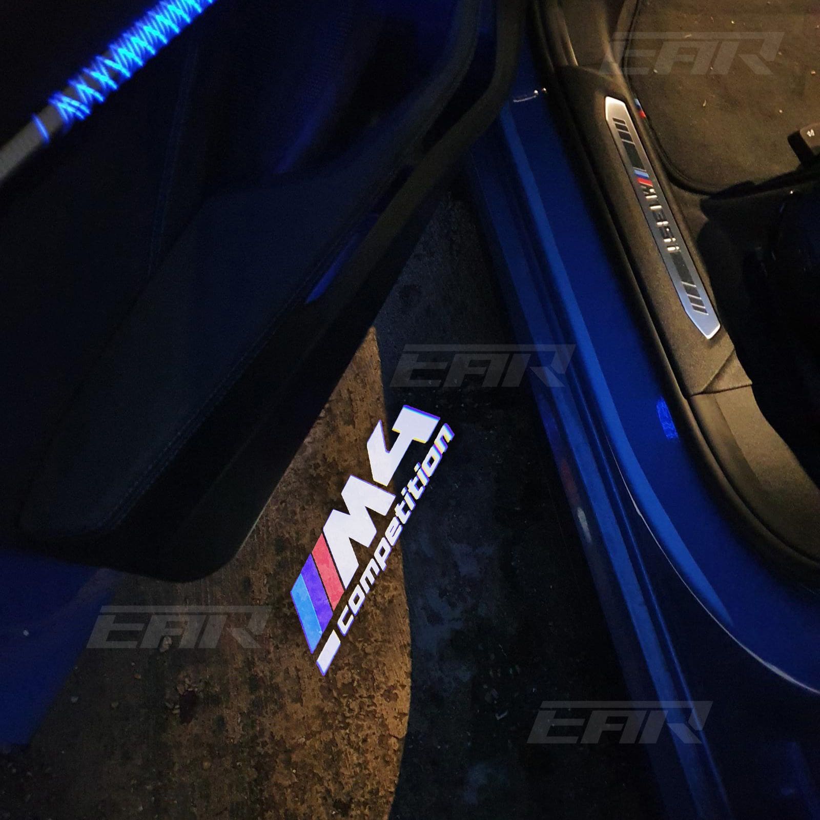 BMW LED Car Door Welcome Logo Shadow Lights | G Chassis M4 Competition Logo