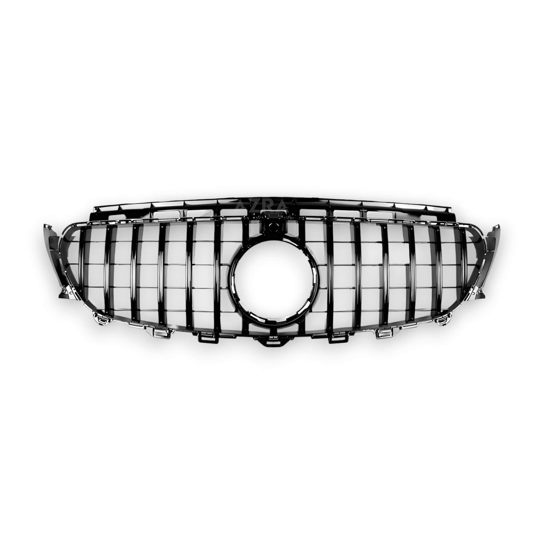 AZRA Mercedes-Benz E Class / E63 / E63s | W213 / C238 | AMG GT Panamericana Gloss Black / Chrome Front Grille | 2016 - 2020 Gloss Black