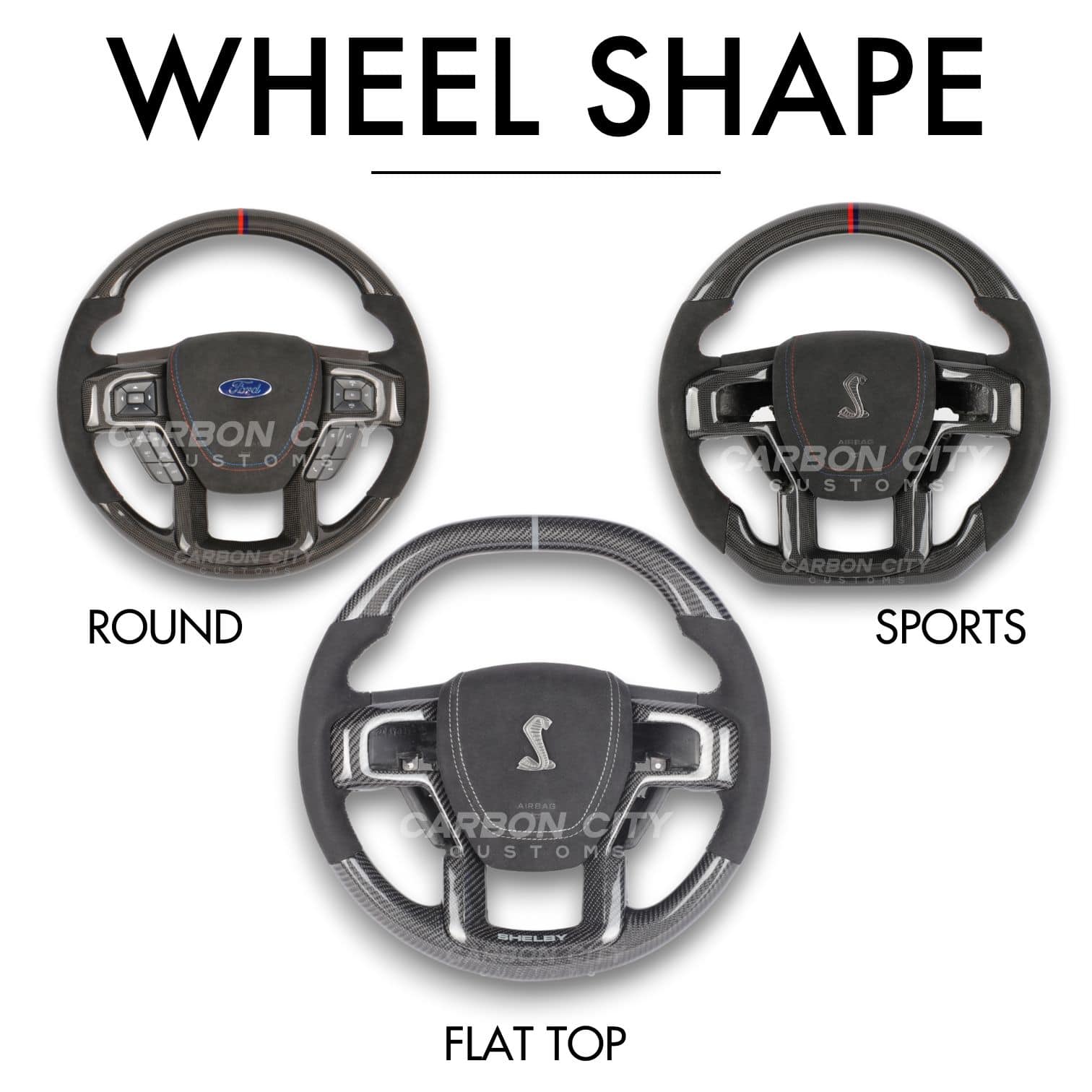 Ford F-150 Style Customizable Steering Wheel