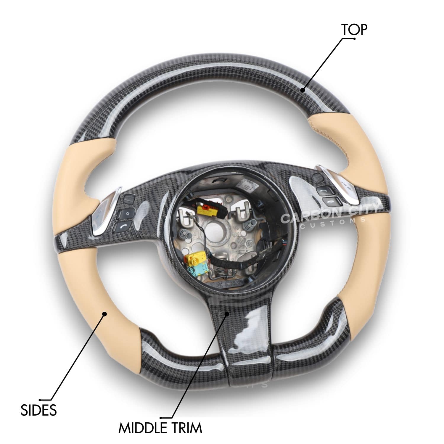 Porsche 2008 - 2014 Style Customizable Steering Wheel