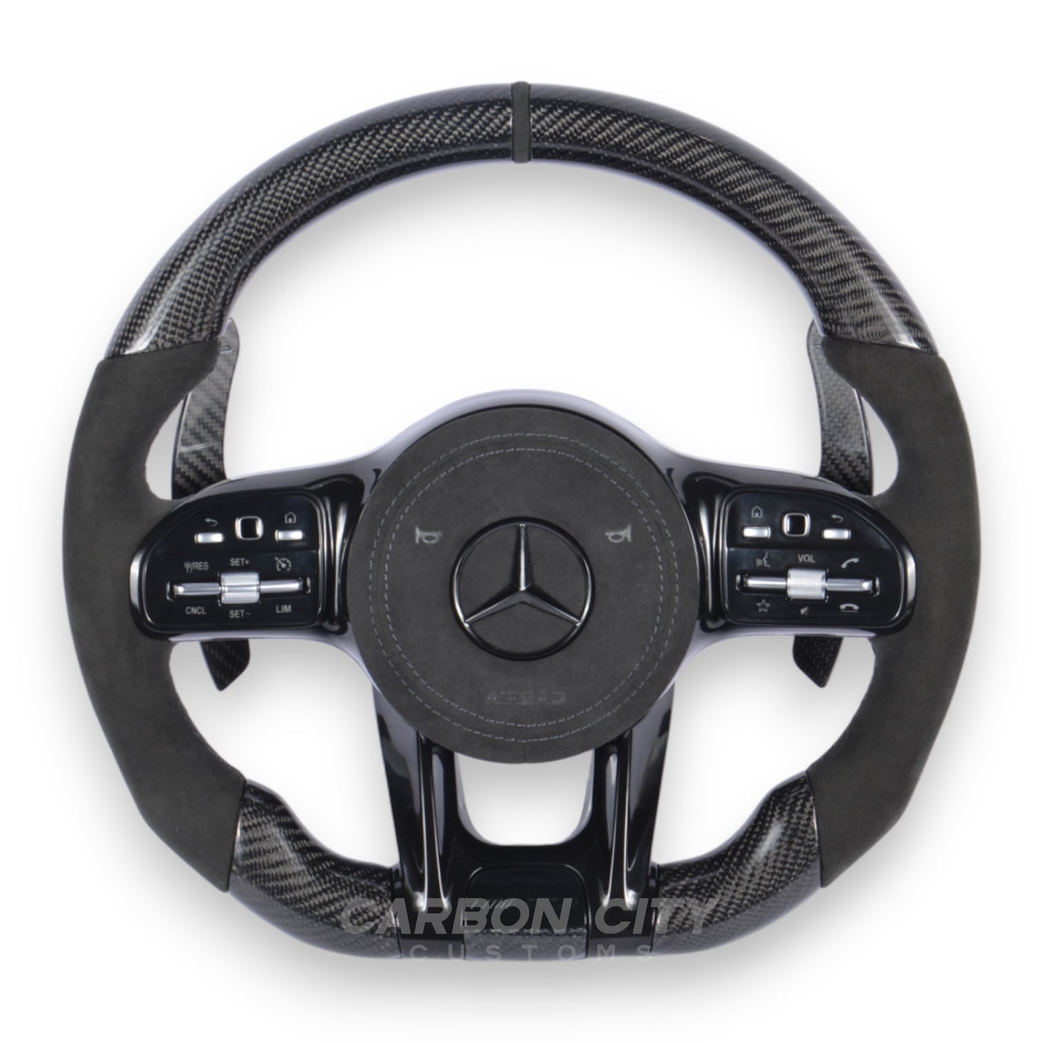 Mercedes-Benz 2020 AMG Performance Style Customizable Steering Wheel (Fits 2010+ All Models)
