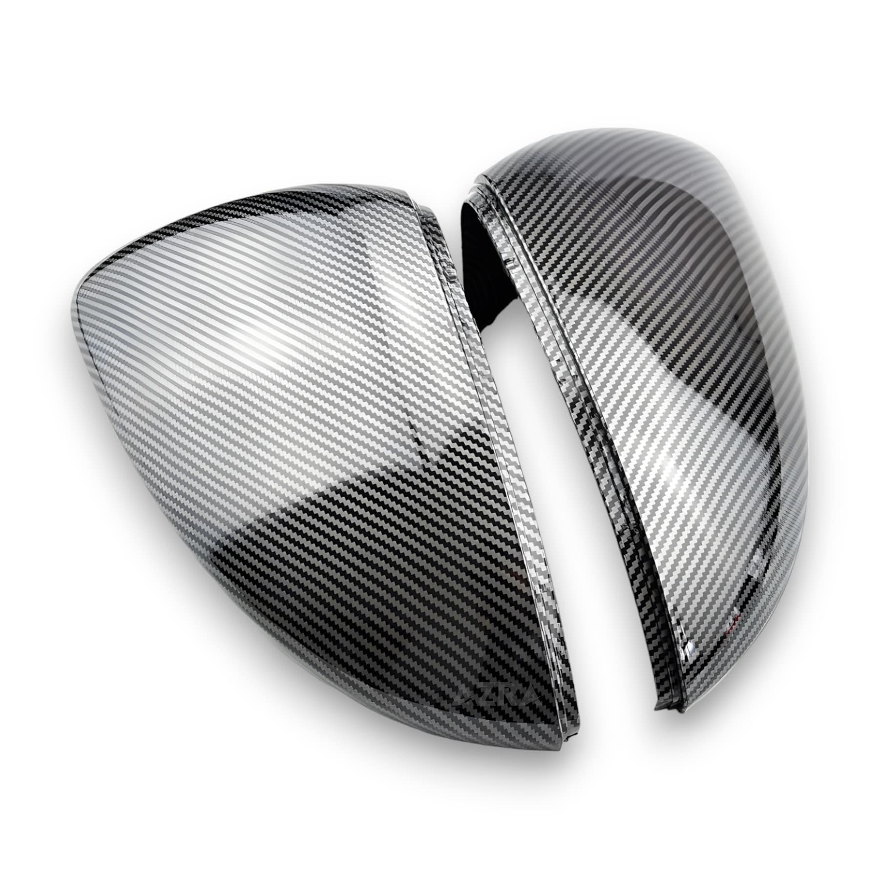 AZRA Volkswagen Golf Mk7 | Gloss Black / Carbon Print Mirror Caps Carbon Print