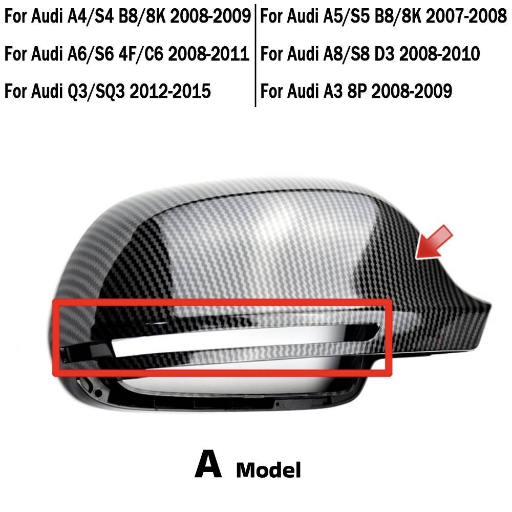 Audi A3/S3/RS3/A4/S4/RS5/A6/S6/RS6/A8/S8/Q3/SQ3 | B8/B8.5/8K/4F/C6/D3/8P Dynamic Sequential Smoked Mirror Indicator Blinker | 2008 - 2016 A Model (Indicator Built Into Mirror Cover)