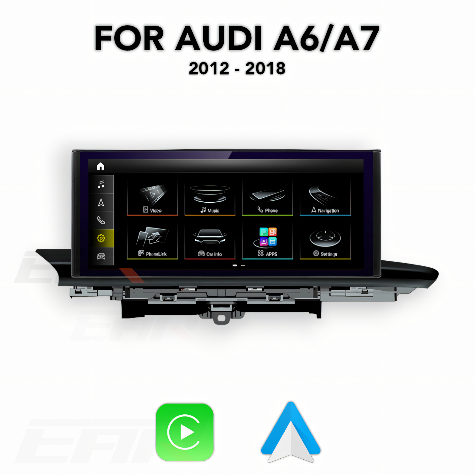 Audi A6/S6/RS6/A7/S7/RS7 | C7 | Android 13.0 Multimedia 10.25"/12.5" Touchscreen Display + Built-In Wireless Carplay & Android Auto | 2011 - 2018