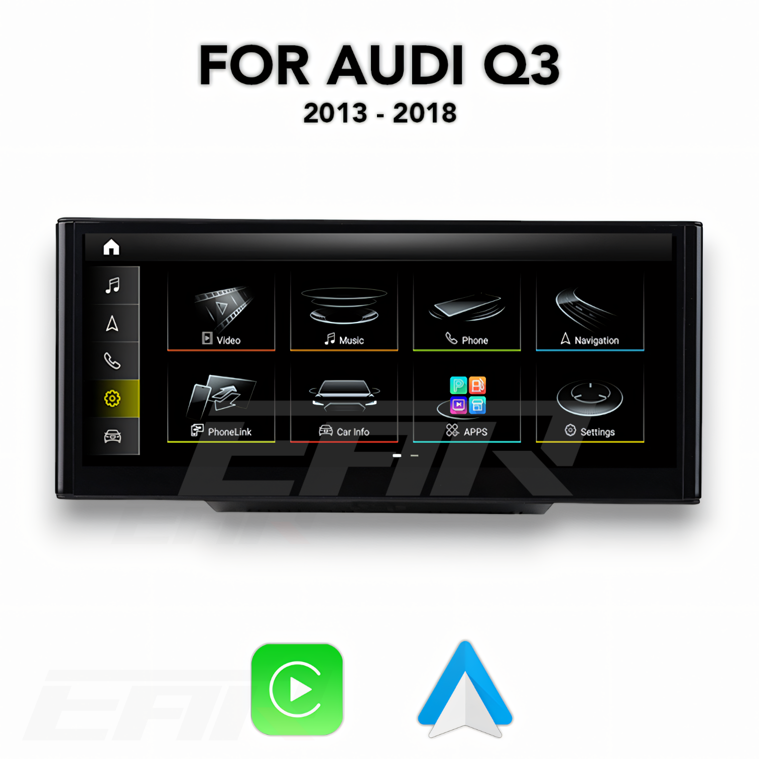 Audi Q3/SQ3/RSQ3 | 8U | Android 13.0 Multimedia 10.25"/12.5" Touchscreen Display + Built-In Wireless Carplay & Android Auto | 2011 - 2018