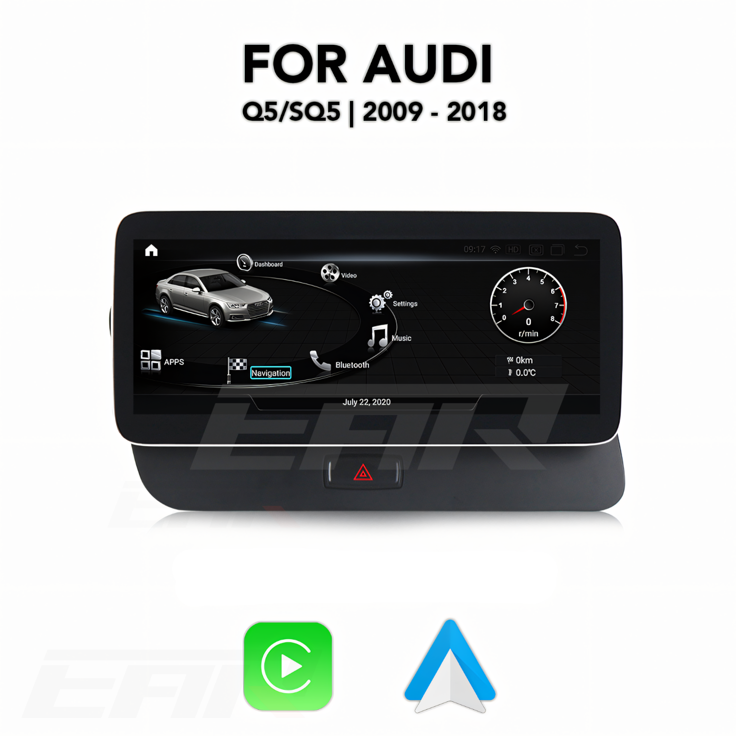 Audi Q5/SQ5 | 8R | Android 13.0 Multimedia 10.25"/12.5" Touchscreen Display + Built-In Wireless Carplay & Android Auto | 2008 - 2017