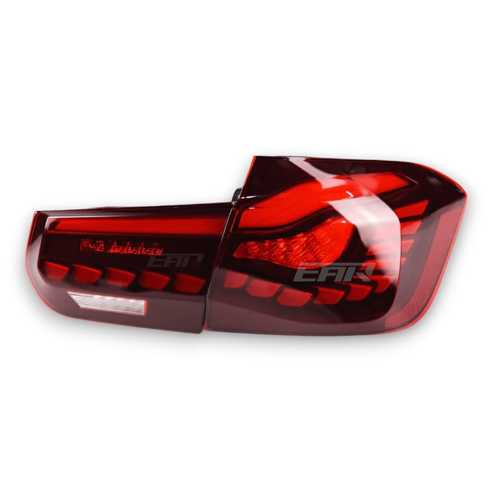 BMW 3 Series F30 & F80 GTS Style OLED Sequential Tail Lights GTS Red 1