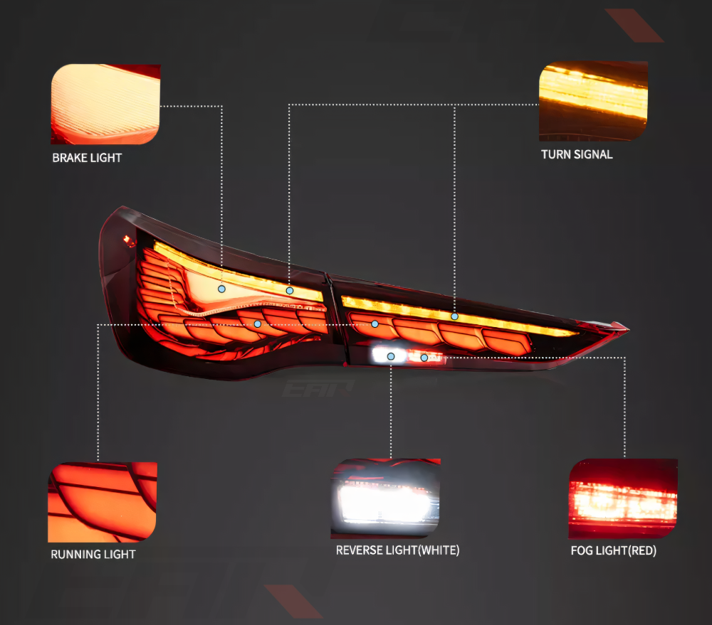 BMW 4 Series & M4 G82 / G83 & G22 / G23 / G26 GTS OLED Style Sequential Tail Lights