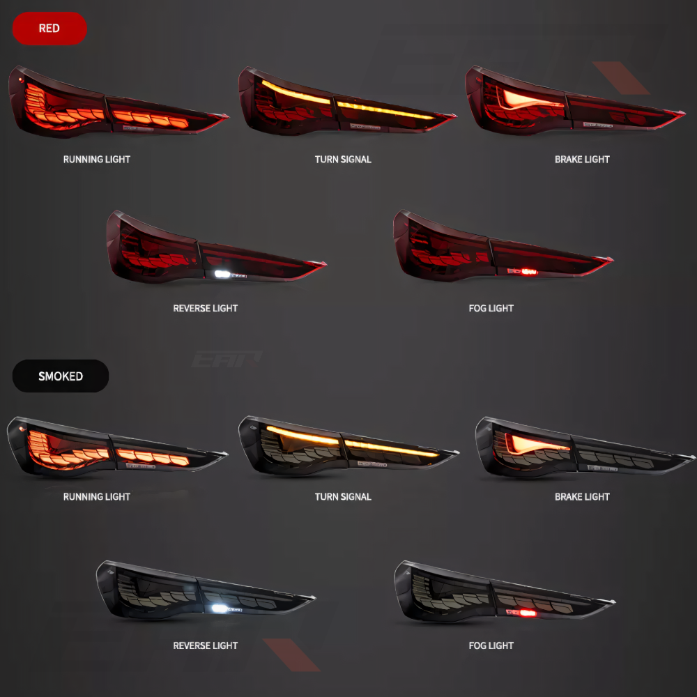 BMW 4 Series & M4 G82 / G83 & G22 / G23 / G26 GTS OLED Style Sequential Tail Lights