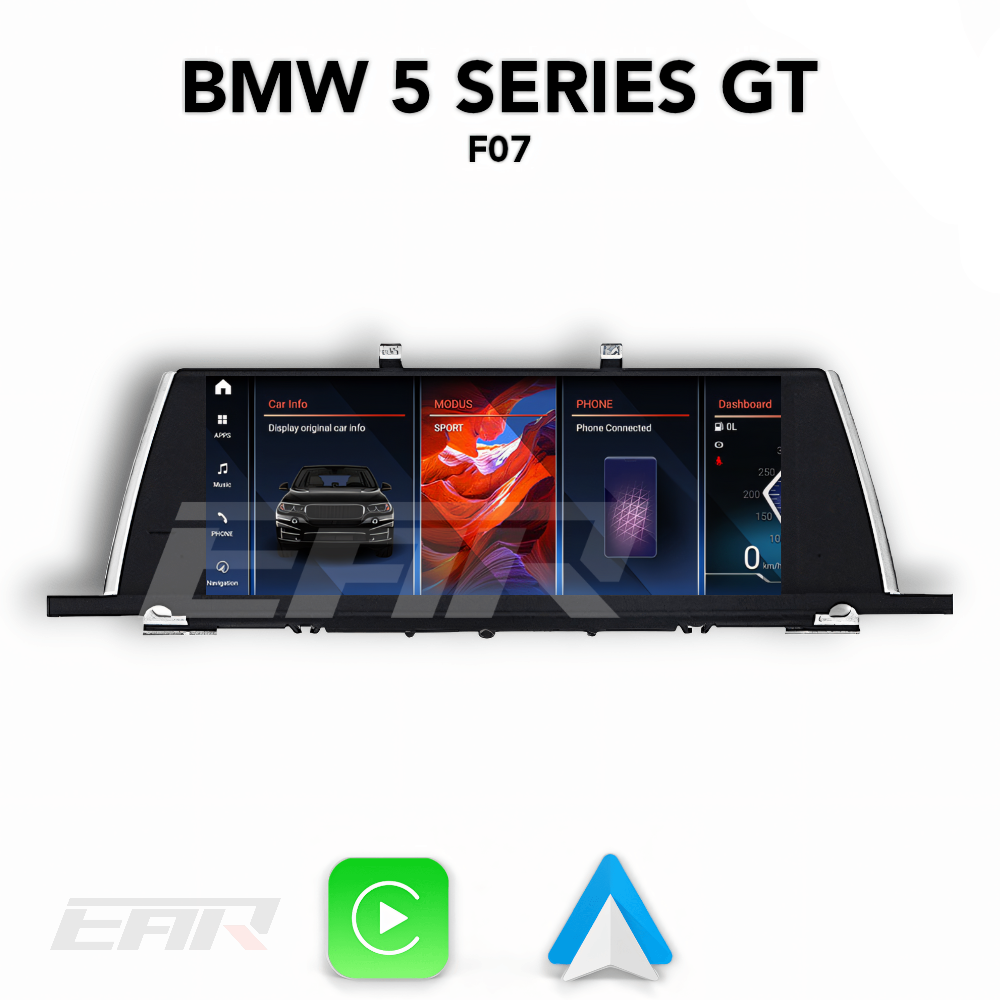 BMW iDrive 8 Android 13.0 5 Series GT (F07) Multimedia 10.25"/12.3" Touchscreen Display + Built-In Wireless Carplay & Android Auto | 2011 - 2018 | LHD/RHD