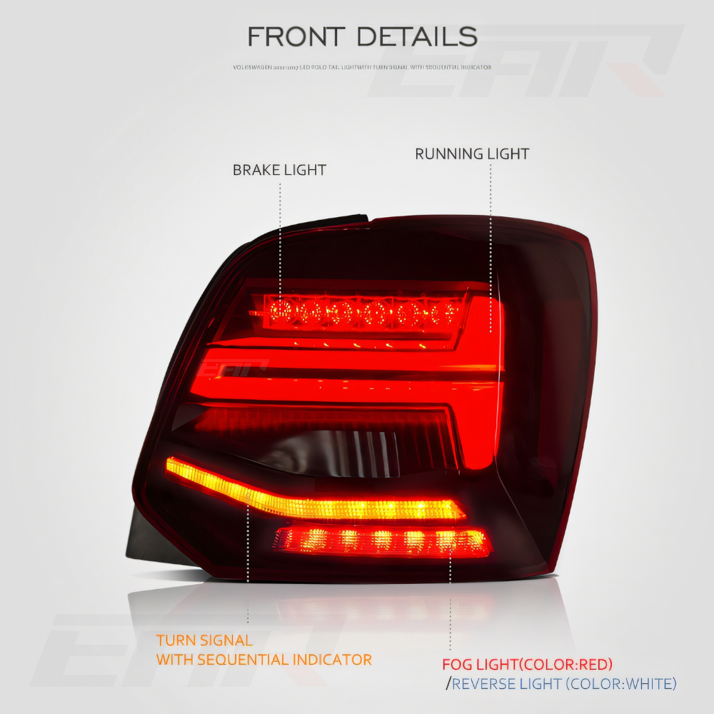 Volkswagen Polo GTS Style Sequential Tail Lights (Plug & Play (2011 - 2017)