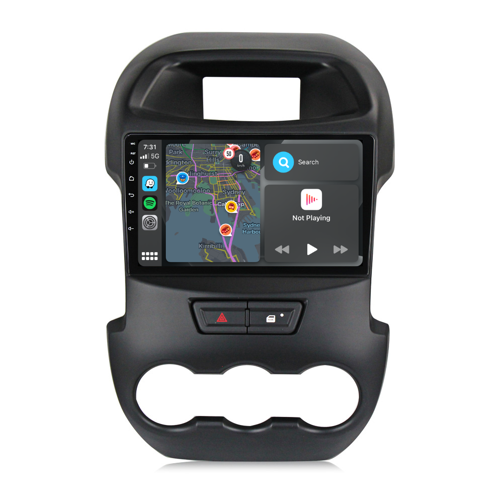 Ford Ranger (2012 - 2015) Multimedia 9" Touchscreen Display + Built-In Wireless Carplay & Android Auto