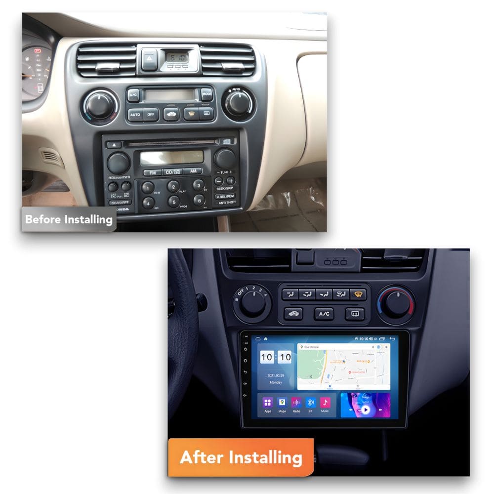 Honda Accord (1998 - 2002) Multimedia 9" Touchscreen Display + Built-In Wireless Carplay & Android Auto