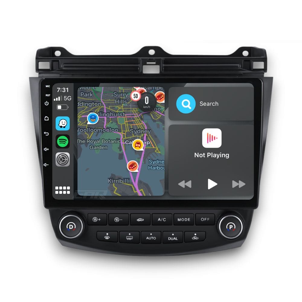 Honda Accord Euro (2003 - 2007) Multimedia 10" Touchscreen Display + Built-In Wireless Carplay & Android Auto