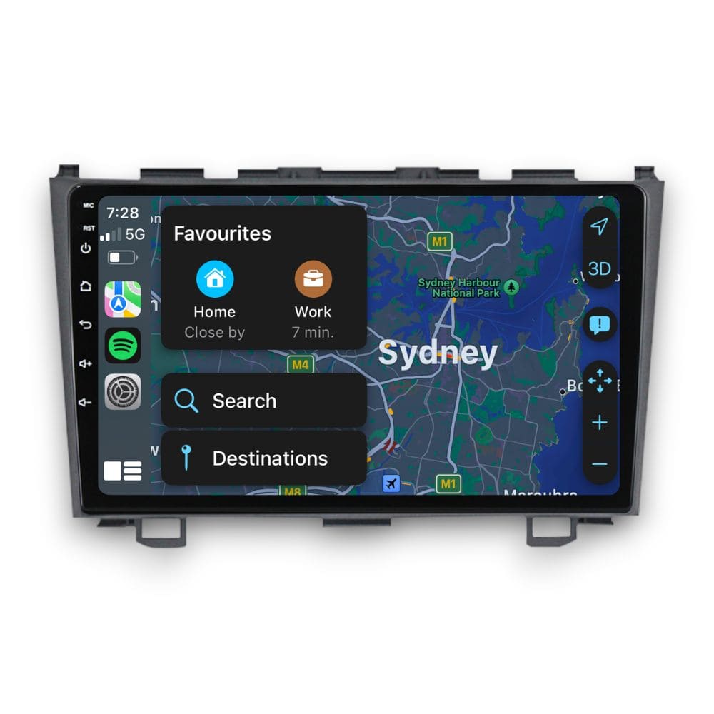 Honda CR-V (2007 - 2011) Multimedia 9" Touchscreen Display + Built-In Wireless Carplay & Android Auto
