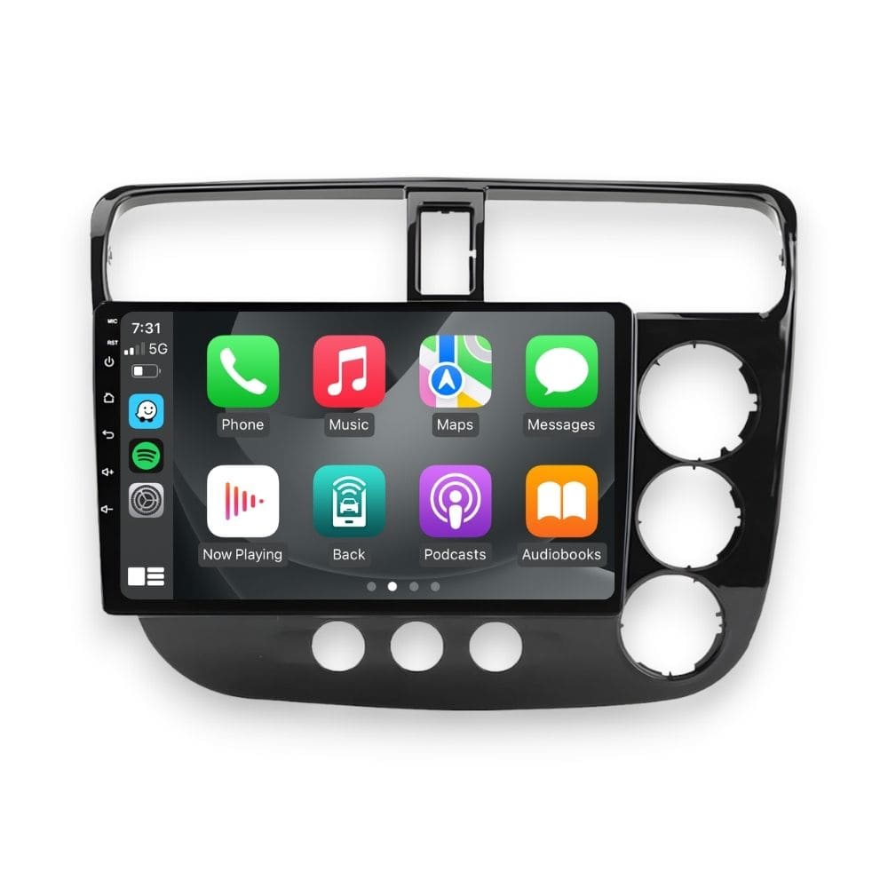 Honda Civic (2001 - 2005) Multimedia 9" Touchscreen Display + Built-In Wireless Carplay & Android Auto