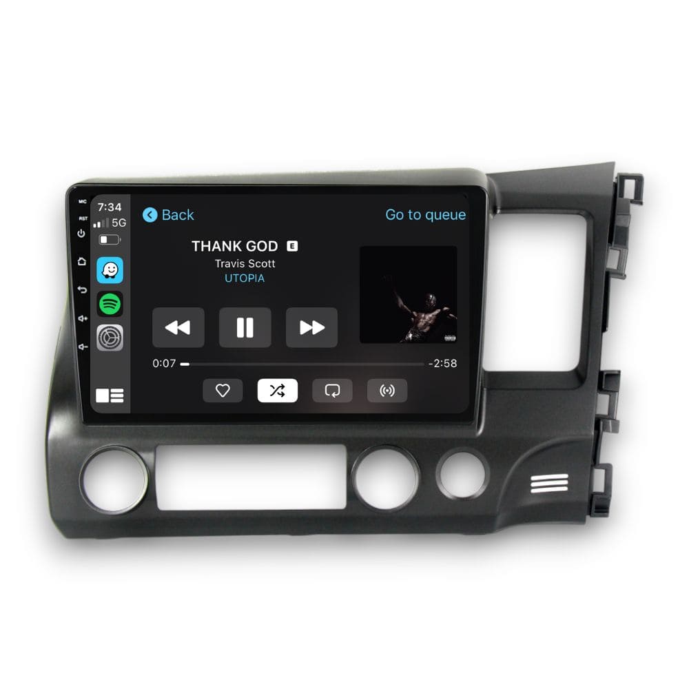 Honda Civic Sedan (2006 - 2011) Multimedia 10" Touchscreen Display + Built-In Wireless Carplay & Android Auto