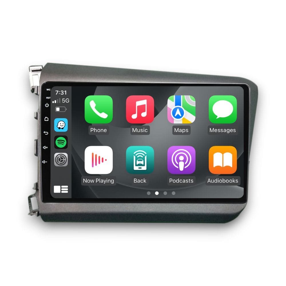Honda Civic (2012 - 2015) Multimedia 9" Touchscreen Display + Built-In Wireless Carplay & Android Auto