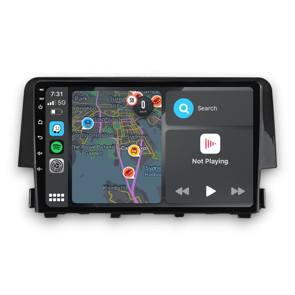 Honda Civic (2016 - 2021) Multimedia 9" Touchscreen Display + Built-In Wireless Carplay & Android Auto