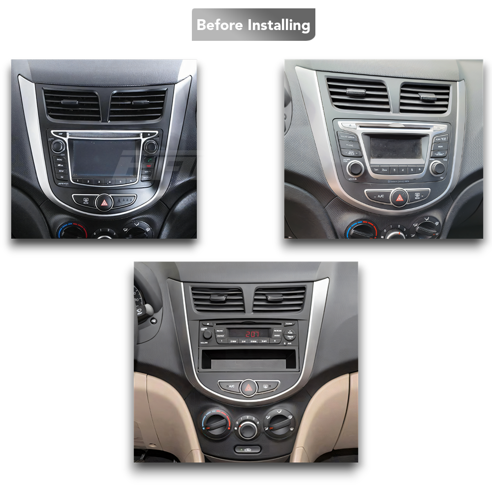 Hyundai Accent/Verna (2011 - 2019) Multimedia 9" Touchscreen Display + Built-In Wireless Carplay & Android Auto