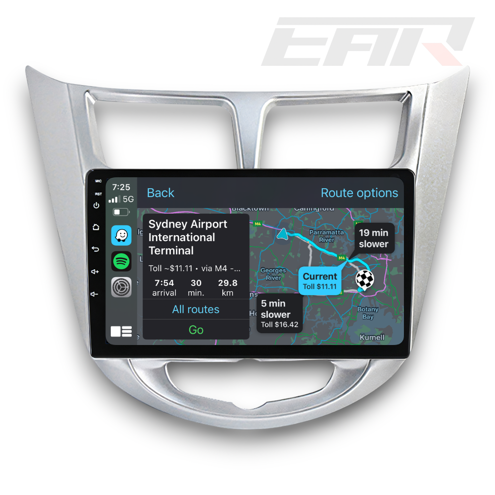 Hyundai Accent/Verna (2011 - 2019) Multimedia 9" Touchscreen Display + Built-In Wireless Carplay & Android Auto