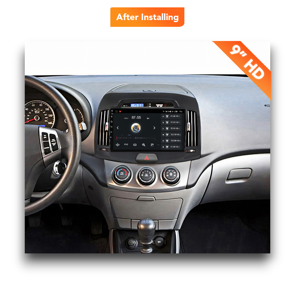 Hyundai Elantra/Avante (2006 - 2011) Multimedia 9" Touchscreen Display + Built-In Wireless Carplay & Android Auto