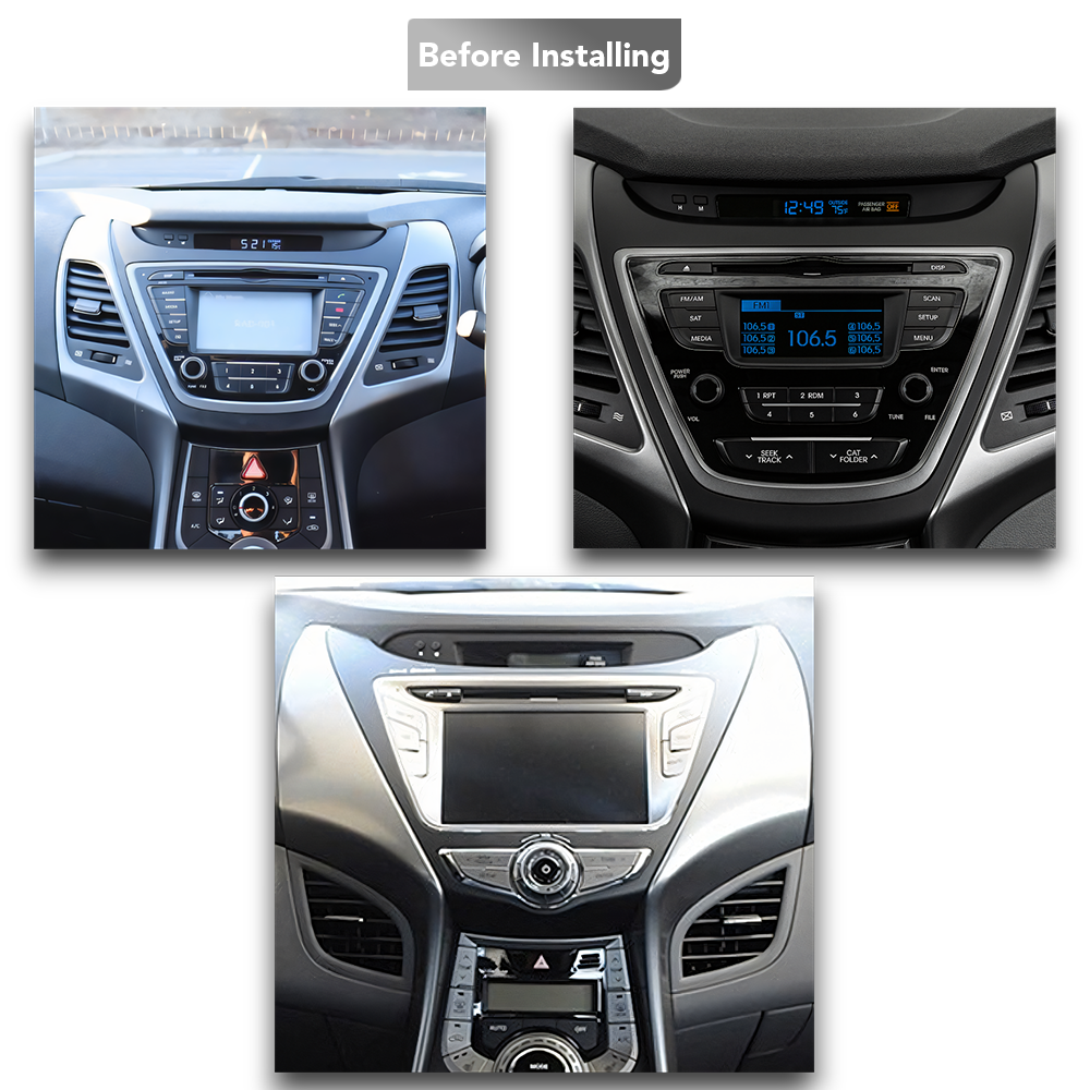 Hyundai Elantra/Avante (2011 - 2016) Multimedia 9" Touchscreen Display + Built-In Wireless Carplay & Android Auto