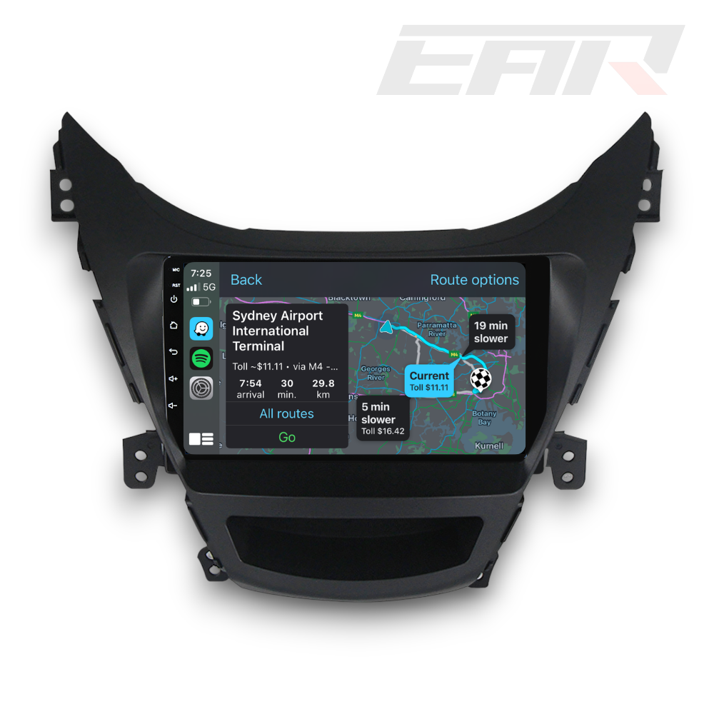 Hyundai Elantra/Avante (2011 - 2016) Multimedia 9" Touchscreen Display + Built-In Wireless Carplay & Android Auto