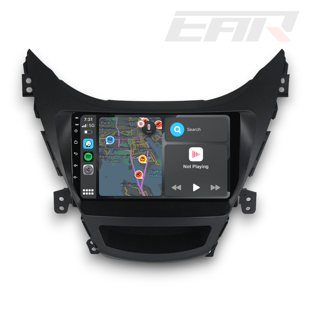 Hyundai Elantra/Avante (2011 - 2016) Multimedia 9" Touchscreen Display + Built-In Wireless Carplay & Android Auto