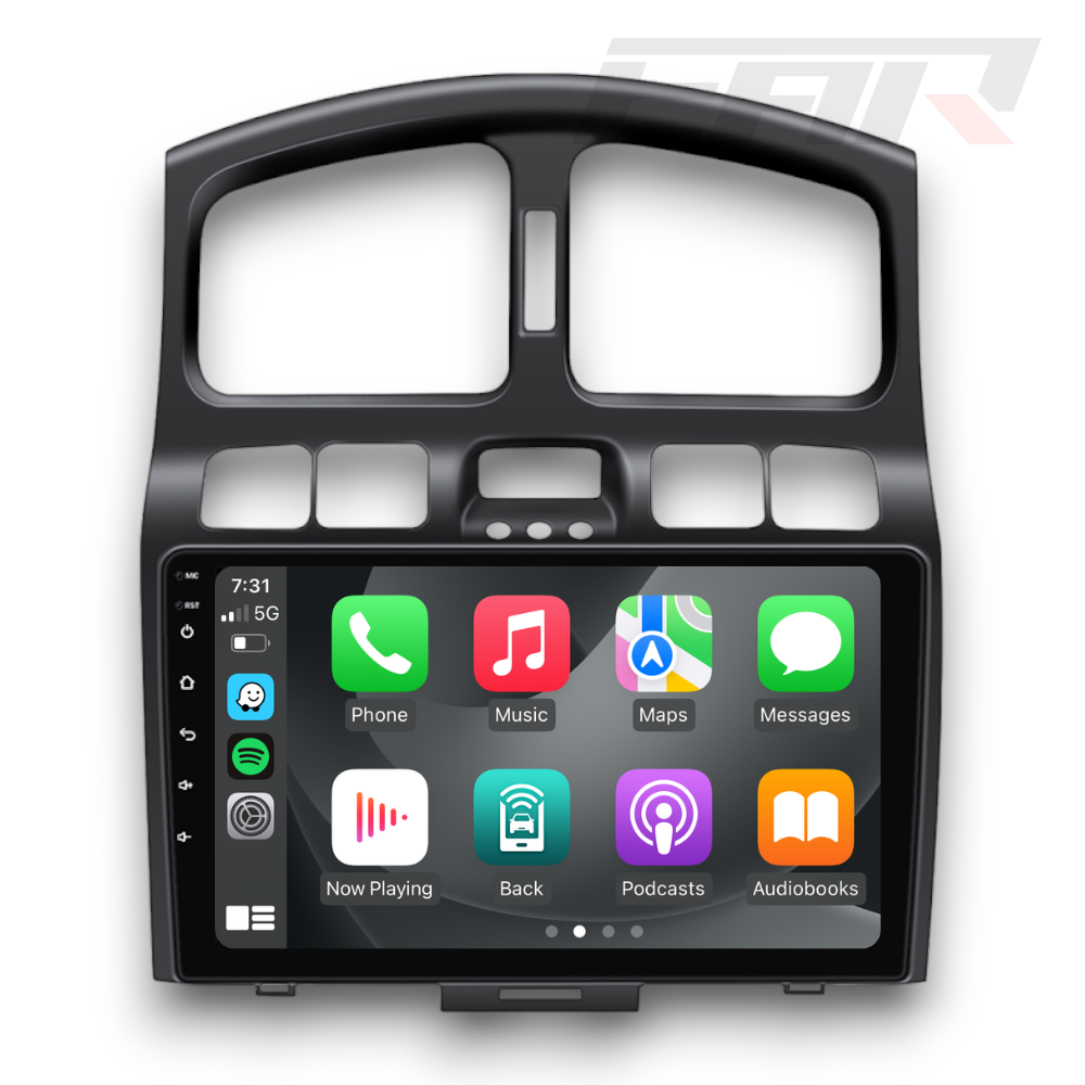 Hyundai Santa Fe (2000 - 2006) Multimedia 9" Touchscreen Display + Built-In Wireless Carplay & Android Auto