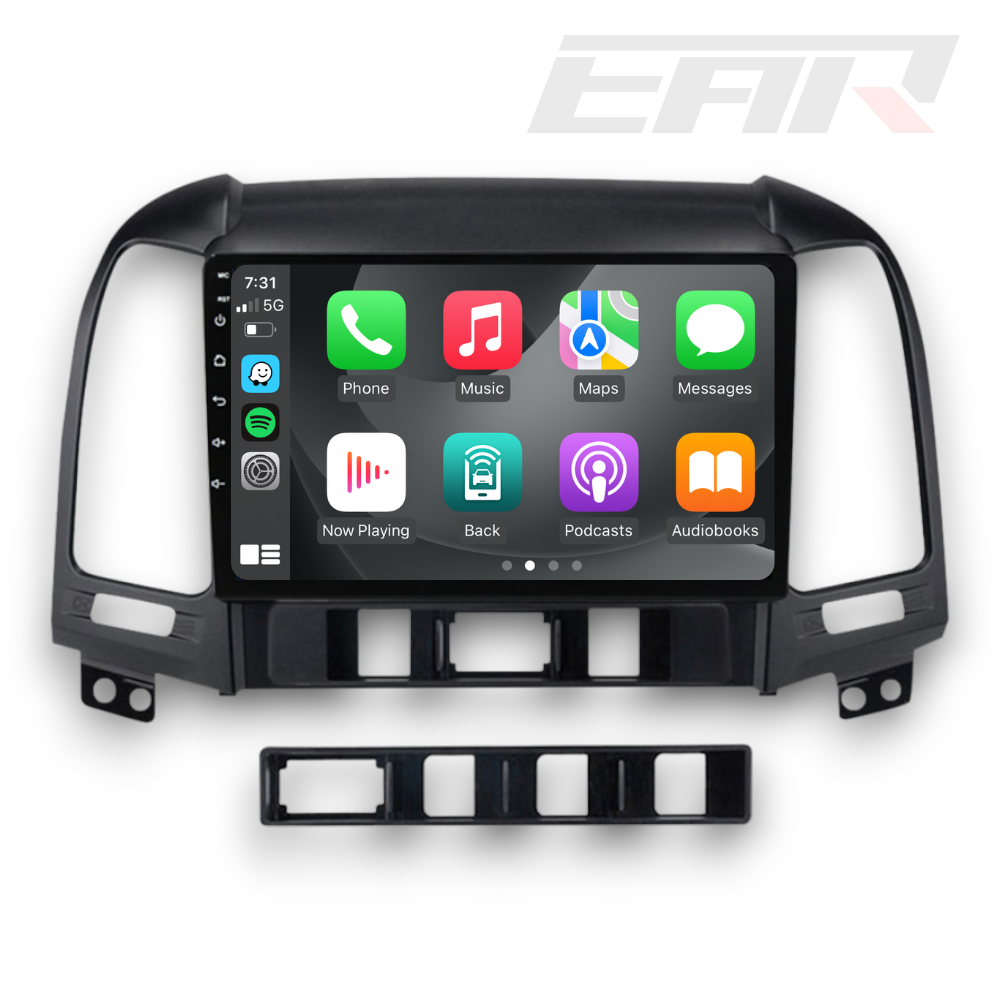 Hyundai Santa Fe (2006 - 2012) Multimedia 9" Touchscreen Display + Built-In Wireless Carplay & Android Auto