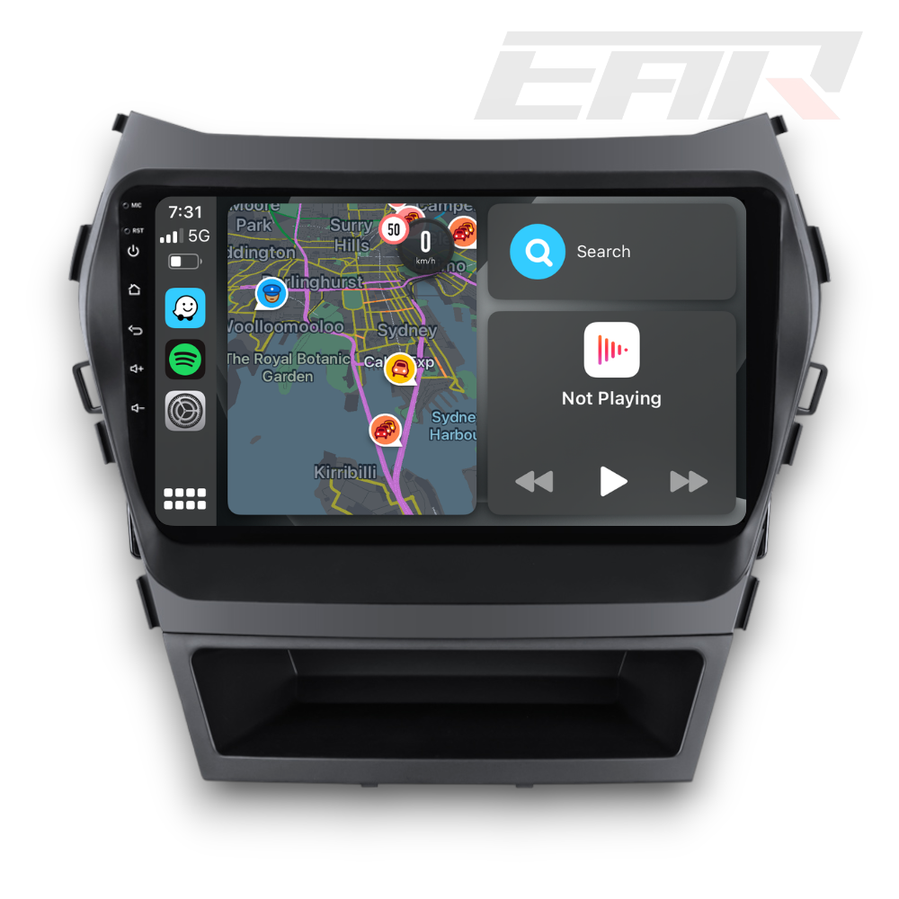 Hyundai Santa Fe (2013 - 2018) Multimedia 9" Touchscreen Display + Built-In Wireless Carplay & Android Auto