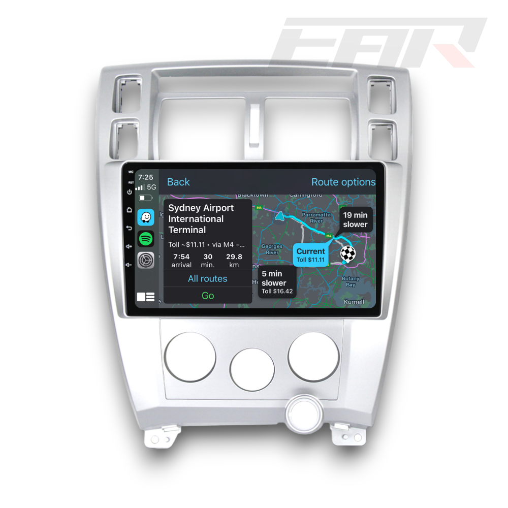 Hyundai Tucson (2004 - 2009) Multimedia 10" Touchscreen Display + Built-In Wireless Carplay & Android Auto