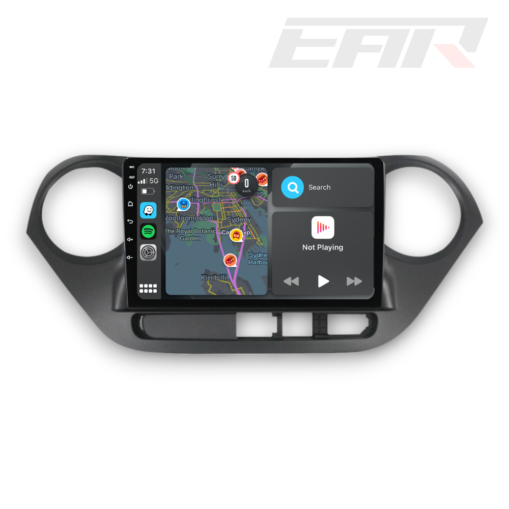 Hyundai i10 (2014 - 2017) Multimedia 10" Touchscreen Display + Built-In Wireless Carplay & Android Auto