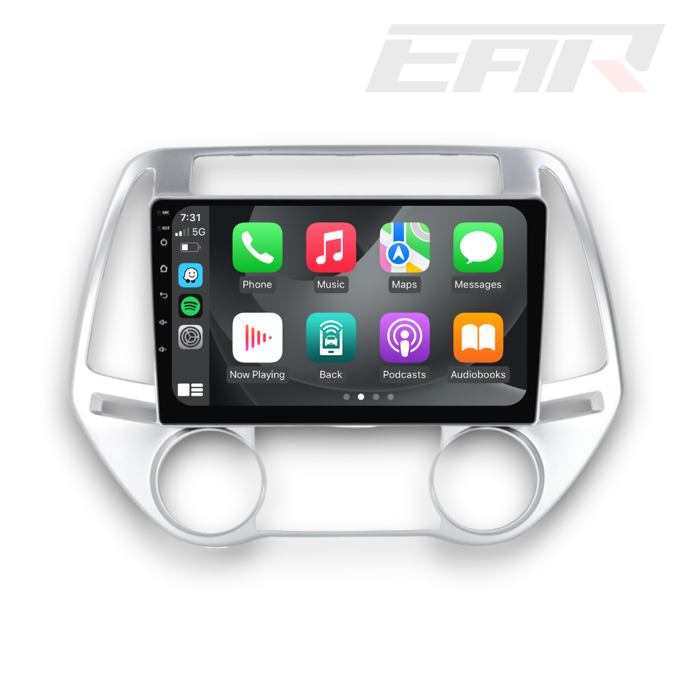 Hyundai i20 (2010 - 2015) Multimedia 9" Touchscreen Display + Built-In Wireless Carplay & Android Auto