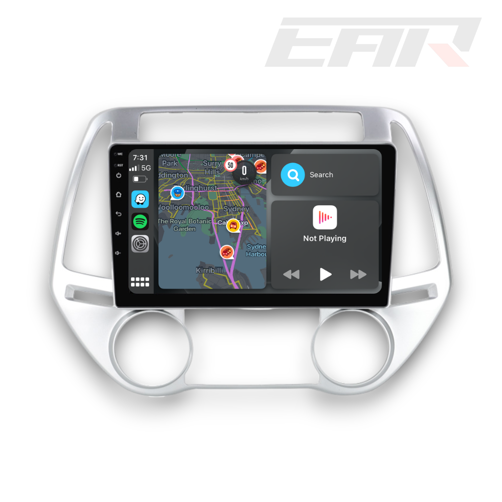 Hyundai i20 (2010 - 2015) Multimedia 9" Touchscreen Display + Built-In Wireless Carplay & Android Auto