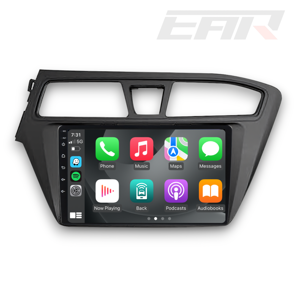 Hyundai i20 (2016 - 2017) Multimedia 9" Touchscreen Display + Built-In Wireless Carplay & Android Auto