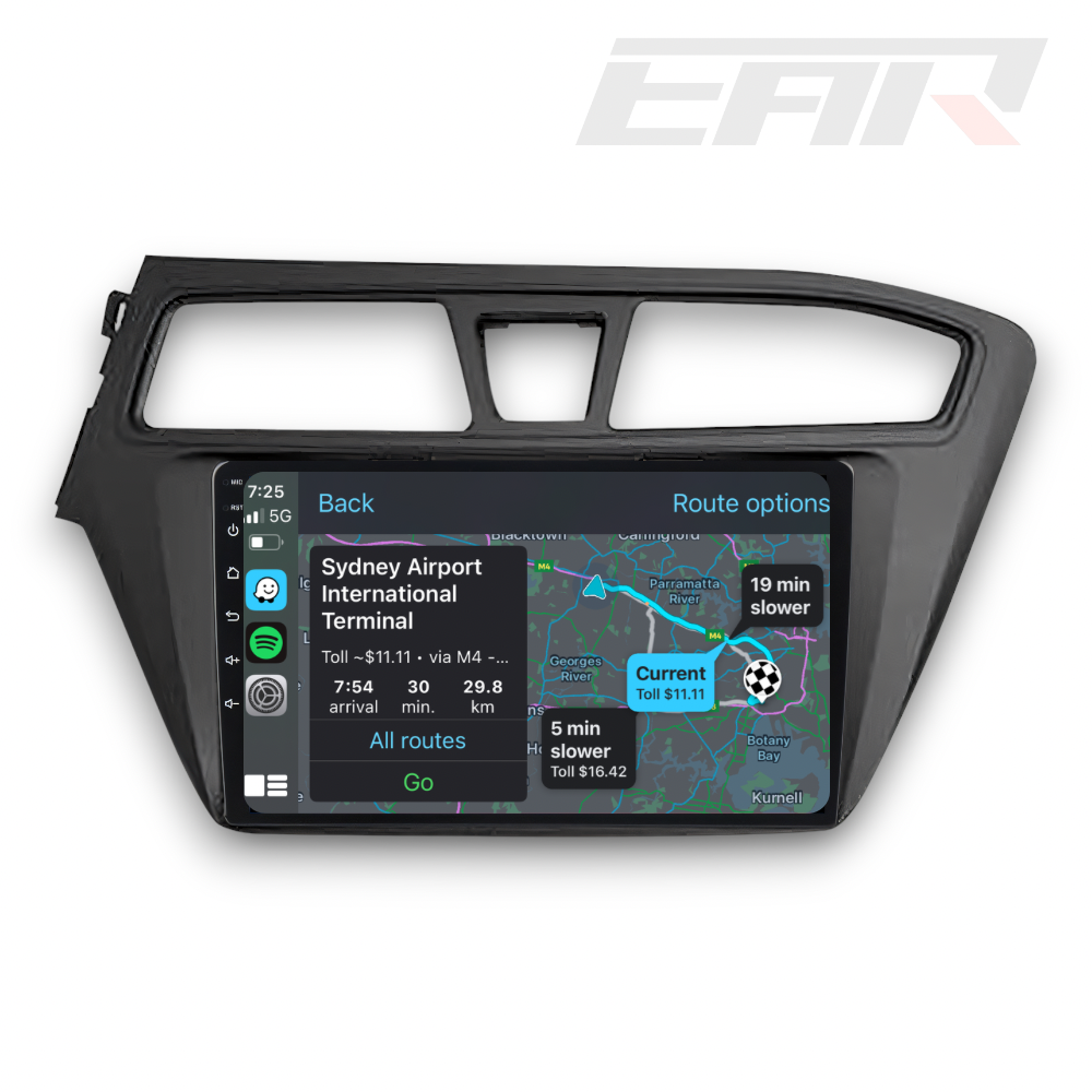 Hyundai i20 (2016 - 2017) Multimedia 9" Touchscreen Display + Built-In Wireless Carplay & Android Auto