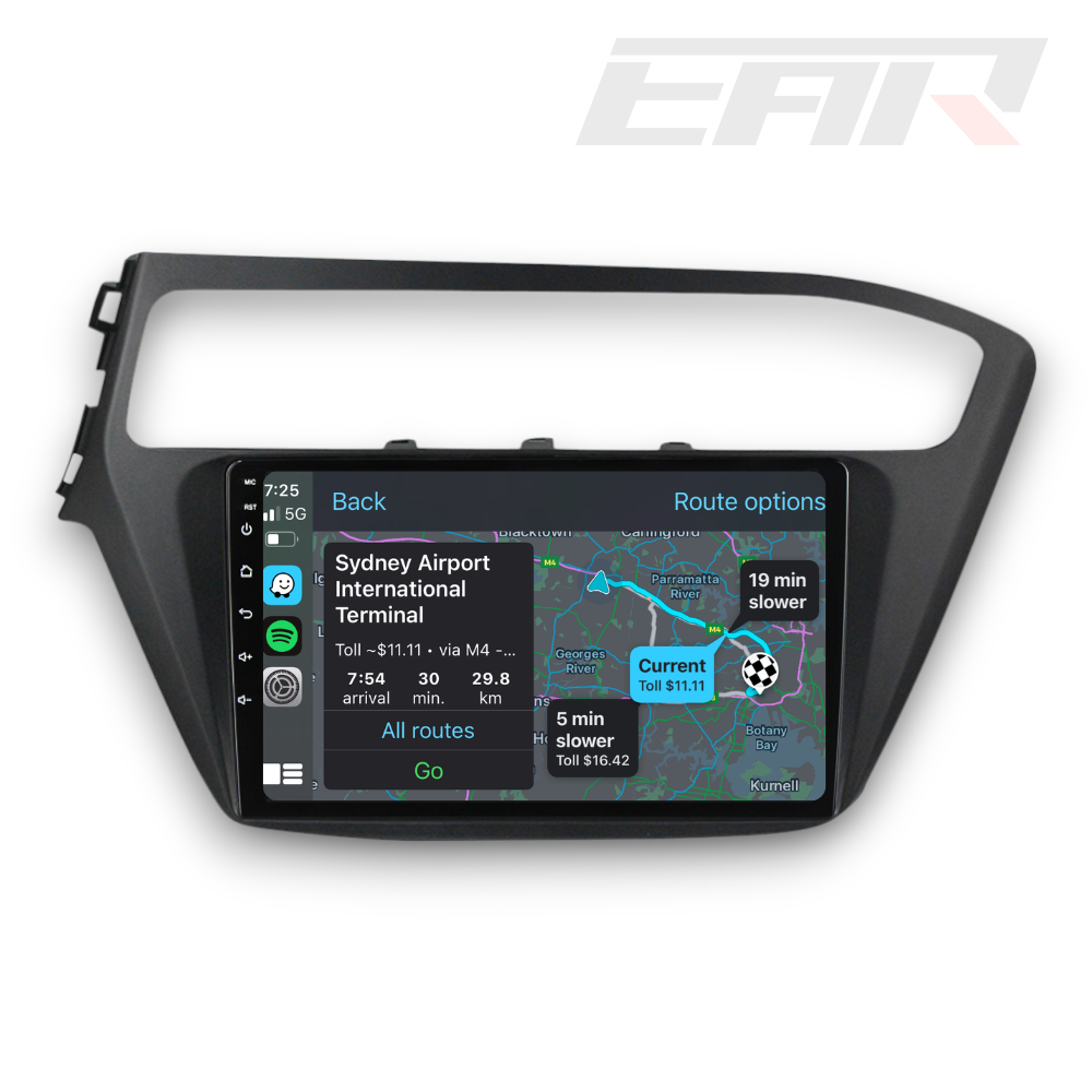 Hyundai i20 (2017 - 2018) Multimedia 9" Touchscreen Display + Built-In Wireless Carplay & Android Auto