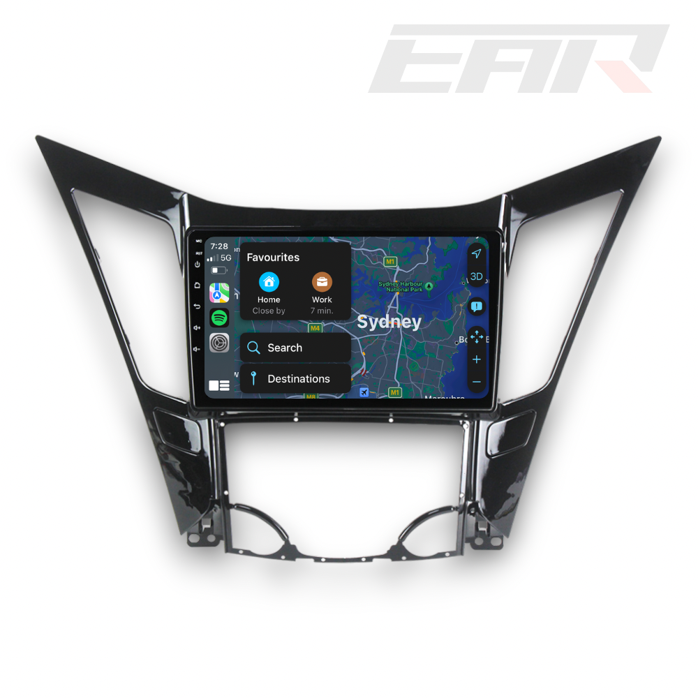 Hyundai i45 (2009 - 2012) Multimedia 9" Touchscreen Display + Built-In Wireless Carplay & Android Auto